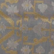 KashiFab Silver Grey Banarasi Silk Saree online - authentic Varanasi Banarasi silk saree - detail view 5
