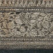 KashiFab Silver Grey Banarasi Silk Saree online - authentic Varanasi Banarasi silk saree - detail view 5