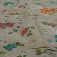 KashiFab Silver Grey Banarasi Silk Saree online - authentic Varanasi Banarasi silk saree - detail view 5