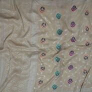 KashiFab Silver Grey Banarasi Silk Saree online - authentic Varanasi Banarasi silk saree - detail view 6
