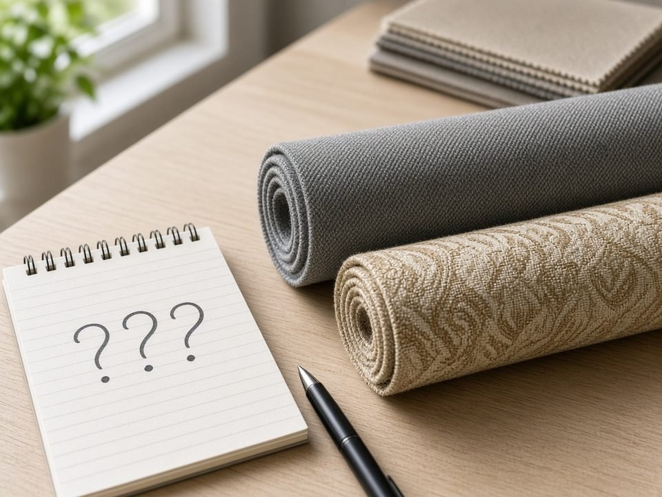 KashiFab MOQ discussion - different fabric constructions on a sourcing desk