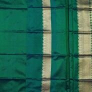 KashiFab Teal Banarasi Silk Coord Set online - authentic Varanasi Banarasi silk coord set
