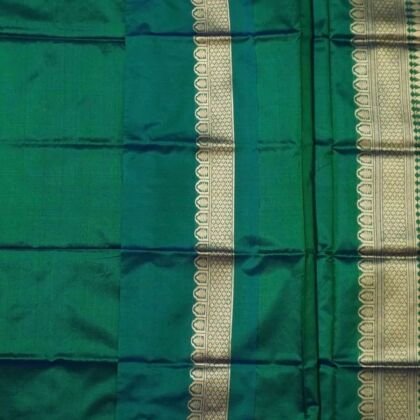 KashiFab Teal Banarasi Silk Coord Set online - authentic Varanasi Banarasi silk coord set