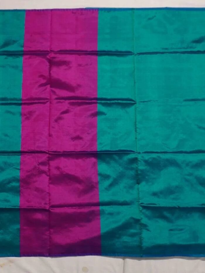 KashiFab Teal Banarasi Silk Coord Set online - authentic Varanasi Banarasi silk coord set - detail view 2