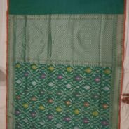 KashiFab Teal Banarasi Silk Saree online - authentic Varanasi Banarasi silk saree
