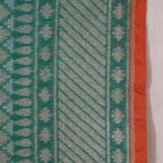KashiFab Teal Banarasi Silk Saree online - authentic Varanasi Banarasi silk saree - detail view 3
