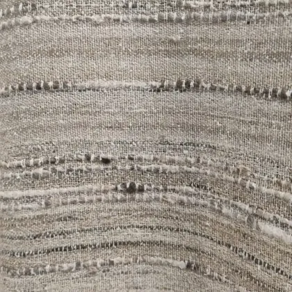 KashiFab Variegated Beige Taupe Banarasi Raw Silk Fabric - Banded Slub Metre