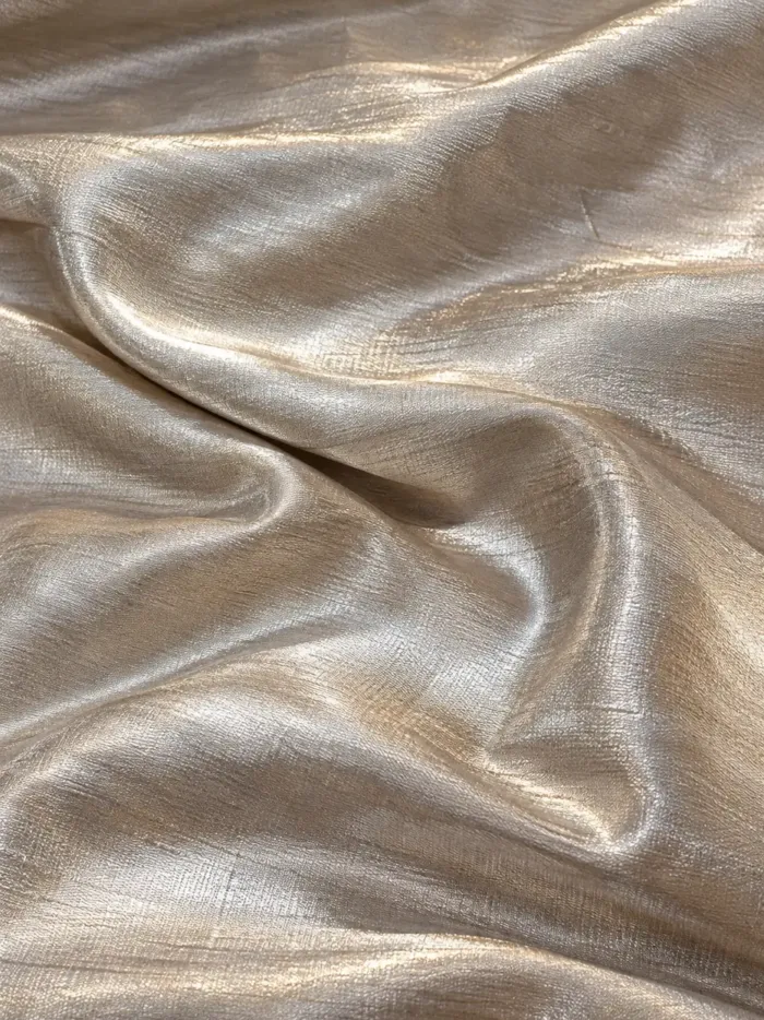 KashiFab CHO Tibetan Brocade - Champagne Champagne floral - KF-CHO #17271 Tibetan brocade Varanasi