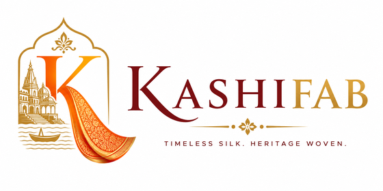 KashiFab logo — Timeless Silk. Heritage Woven.